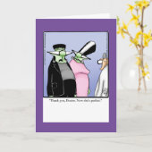 彼のおもしろいハッピーハローウィンカード カード (黄色い花)