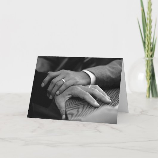 彼のおよび彼の結婚指輪 カード (正面)