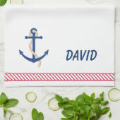 彼のおよび彼女のいかりタオル キッチンタオル (折り畳み)