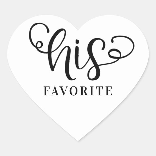 彼のお気に入りのハート結婚シール ハートシール (正面)