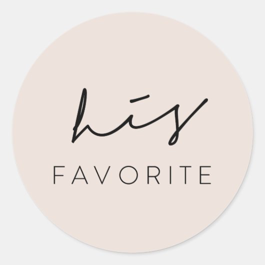 彼のお気に入りの歓迎結婚バッグはステッカー ラウンドシール (正面)