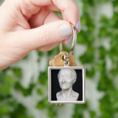 彼のかつらのないVoltaire、1778年のバスト キーホルダー (手)