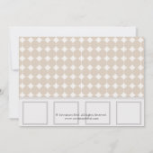 彼のそして彼女の物タオルのモダンなカップルのシャワー 招待状 (裏面)