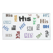 彼のそして彼女の物枕カバー 枕カバー (裏面-左)