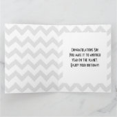 彼のためだ!ジャイアントスマイルカスタムビッグ誕生日カード カード (内部)