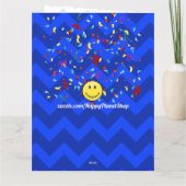 彼のためだ!ジャイアントスマイルカスタムビッグ誕生日カード カード (裏面)