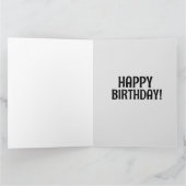 彼のためにおもしろい丘のカードの上に老いたヤギ サンキューカード (内部)