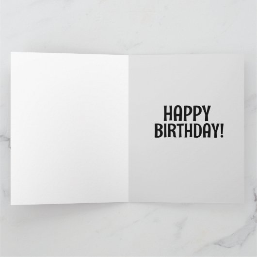 彼のためにおもしろい丘のカードの上に老いたヤギ サンキューカード (内部)