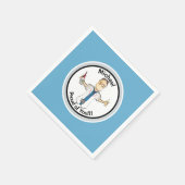 彼のためにおもしろい医者ナース卒業男性紙 スタンダードカクテルナプキン (角)