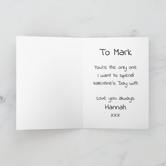 彼のためにそれを投稿ラブノートvalentinesカード シーズンカード (内部)