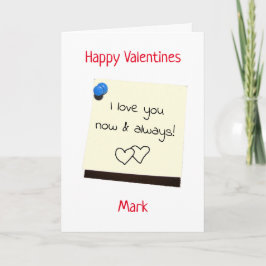 彼のためにそれを投稿ラブノートvalentinesカード シーズンカード