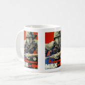 彼のためにもっとミルクを作る コーヒーマグカップ (正面左)