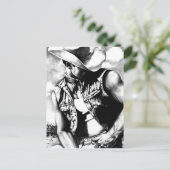 彼のためにウェスタンクールカウボーイオリジナルアートスケッチ ポストカード (スタンド正面)