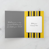 彼のためにグレー特別な30th誕生日を追加する カード (内部)