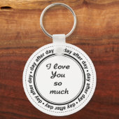 彼のためにロマンチック、彼女、私はあなたを愛している キーホルダー (正面)