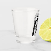 彼のために可愛い名前をカスタムするクール西カウボーイ ショットグラス (左)