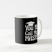 彼のために彼女の学位の卒業をマスターする コーヒーマグカップ (正面右)