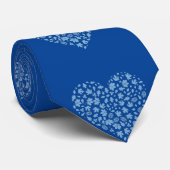 彼のために暗エレガント色の掃引ハートバレンタイン ネクタイ (ロール)