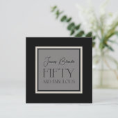 彼のために洗練された50と素晴らしいパーティー 招待状 (スタンド正面)