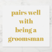 彼のために私の介添人になってくれる？ ビールラベル (シングルラベル)