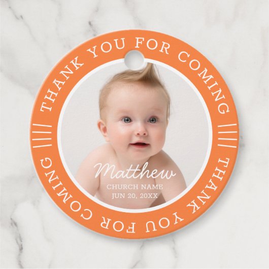 彼のために聖なるバプテスマは来の写真に感謝 フェイバータグ (正面)