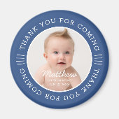 彼のために聖なるバプテスマは来の写真に感謝 マグネット (正面)