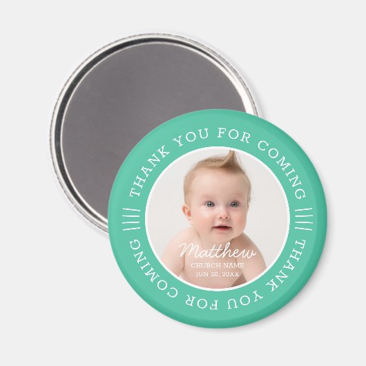 彼のために聖なるバプテスマは来の写真に感謝 マグネット (正面/裏面)
