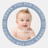 彼のために聖なるバプテスマは来の写真に感謝 ラウンドシール (正面)
