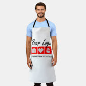 彼のために誕生日プレゼント男性のためのパーソナライズされた贈り物 エプロン (着用した状態)