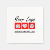 彼のために誕生日プレゼント男性のためのパーソナライズされた贈り物 スタンダードカクテルナプキン (正面)