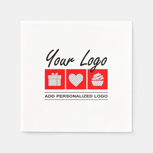 彼のために誕生日プレゼント男性のためのパーソナライズされた贈り物 スタンダードカクテルナプキン (正面)