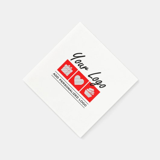 彼のために誕生日プレゼント男性のためのパーソナライズされた贈り物 スタンダードカクテルナプキン (角)