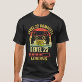 彼のためのカップルLevel 22完全なアニバー結婚バー Tシャツ (正面)
