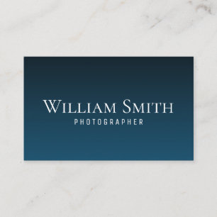 彼のためのカメラマンの専門の深く青いトレンディー 名刺