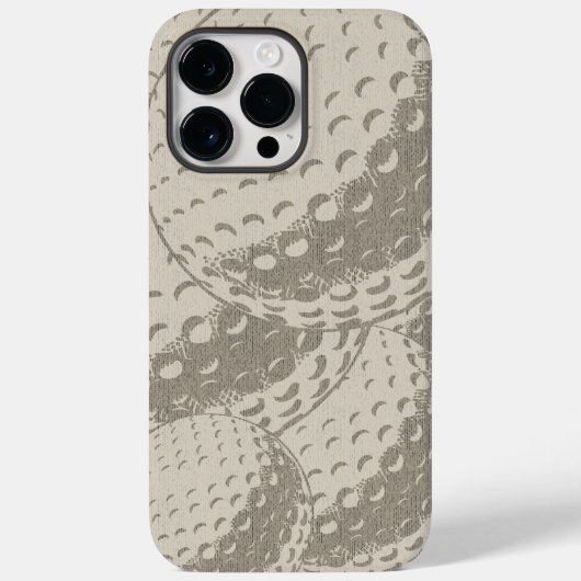 彼のためのグラフィックモダンゴルフボールiPhone Case-Mate iPhoneケース (裏面)