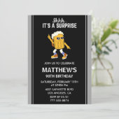 彼のためのサプライズ90歳の誕生日招待状 面白い 招待状 (スタンド正面)