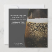 彼のためのタキシード・蝶ネクタイ・パーティー・独身パーティー 招待状 (裏面)