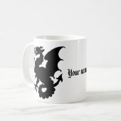 彼のためのドラゴンのマグのカスタムでパーソナライズな一流のマグ コーヒーマグカップ (正面左)