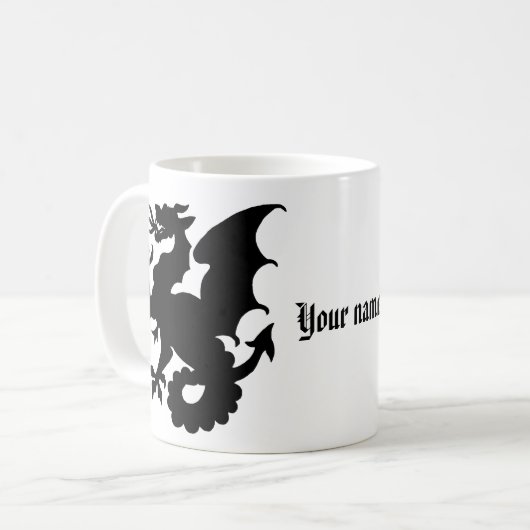 彼のためのドラゴンのマグのカスタムでパーソナライズな一流のマグ コーヒーマグカップ (正面左)