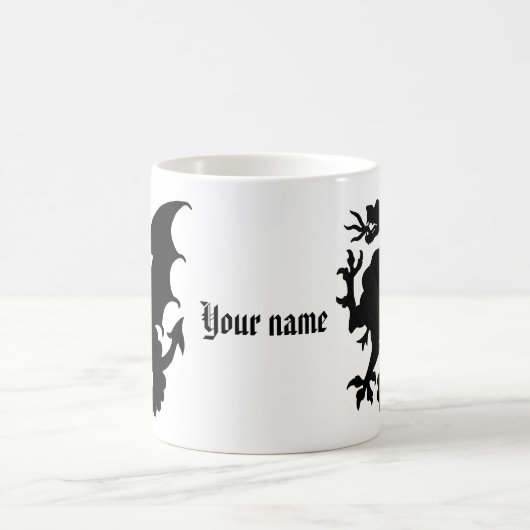 彼のためのドラゴンのマグのカスタムでパーソナライズな一流のマグ コーヒーマグカップ (中央)