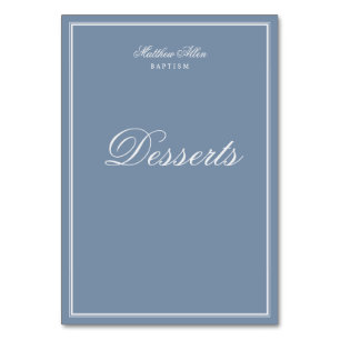 彼のためのバプテスマ  クロスクラシックエレガント テーブルナンバー