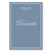 彼のためのバプテスマ |クロスクラシックエレガント テーブルナンバー (裏面)