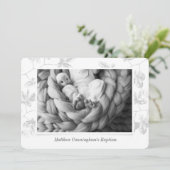 彼のためのバプテスマ |写真シンプルの灰色の葉 セーブザデート (スタンド正面)