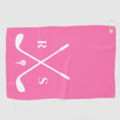 彼のためのパーソナライズされたゴルフ愛好家のギフト カスタム ゴルフタオル (横)