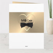 彼のためのパーソナライズされたゴールド50歳の誕生日カード カード (裏面)