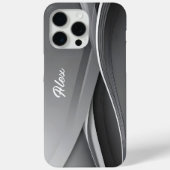 彼のためのパーソナライズされたモダングレー携帯ケース Case-Mate iPhoneケース (裏面)