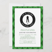 彼のためのパーティーゴルファー面白ユーモア誕生日パーティー 招待状 (正面)