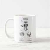 彼のためのビリヤードの青写真のプールのゲームのコーヒー・マグ コーヒーマグカップ (左)