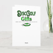 彼のためのピクセルアートディスクゴルフ誕生日 カード (裏面)