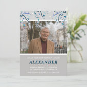 彼のためのフォトグレイ紙吹雪88歳 招待状 (スタンド正面)